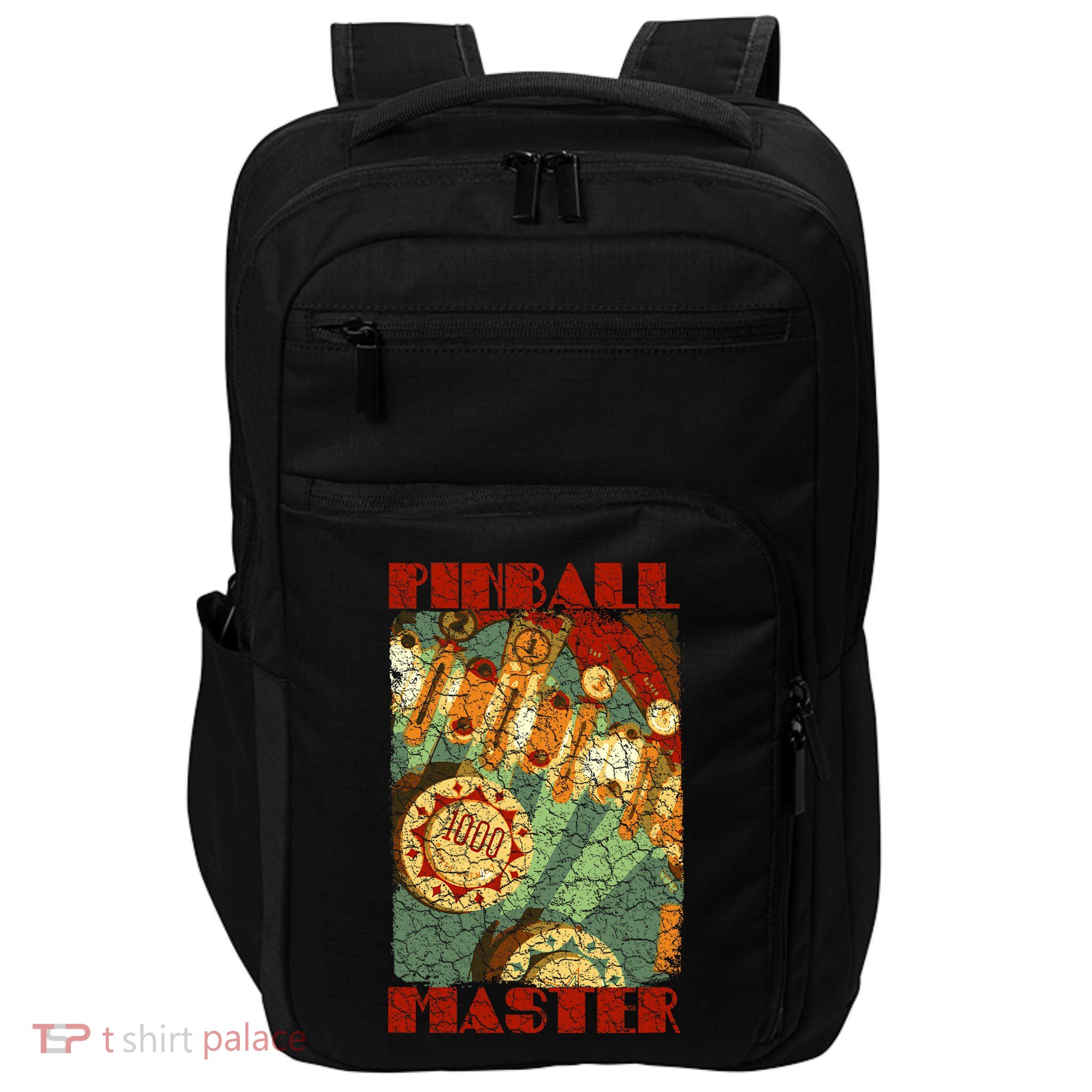 Retro Pinball Master Pinball Bumper Impact Tech Backpack
