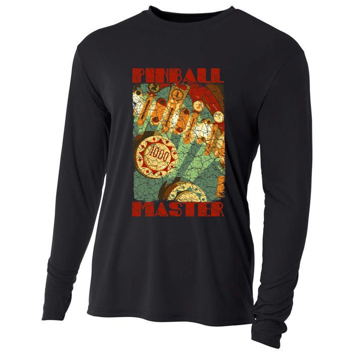 Retro Pinball Master Pinball Bumper Cooling Performance Long Sleeve Crew