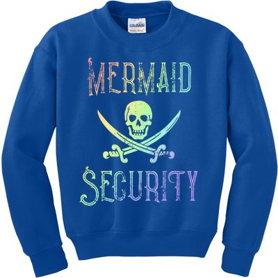 Rainbow Pirate Mermaid Security Halloween Costume Party Kids Sweatshirt