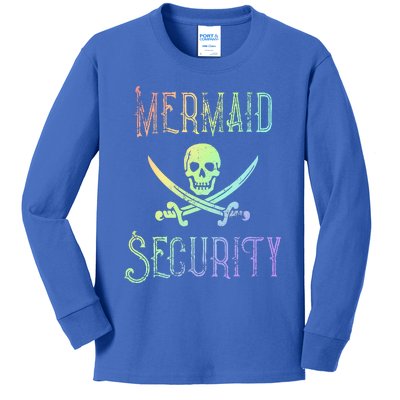 Rainbow Pirate Mermaid Security Halloween Costume Party Kids Long Sleeve Shirt