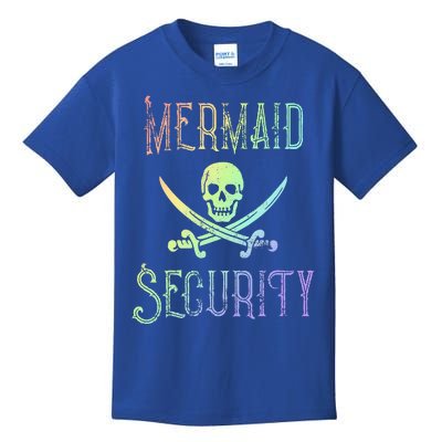 Rainbow Pirate Mermaid Security Halloween Costume Party Kids T-Shirt