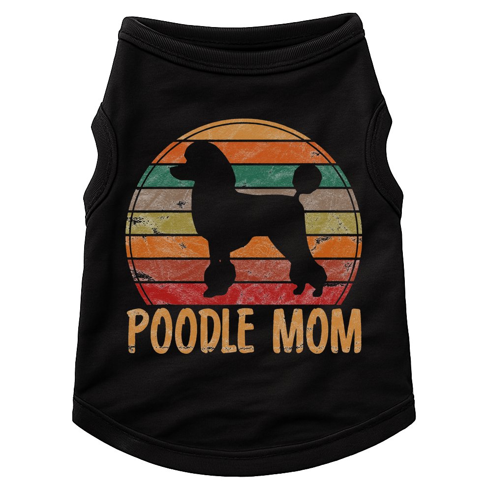 Retro Poodle Mom Gift Dog Mother Pet Poodle Mama Doggie Tank