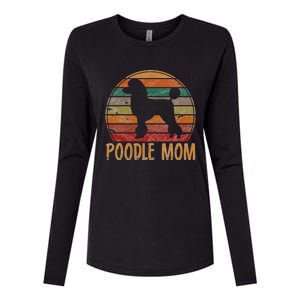 Retro Poodle Mom Gift Dog Mother Pet Poodle Mama Womens Cotton Relaxed Long Sleeve T-Shirt