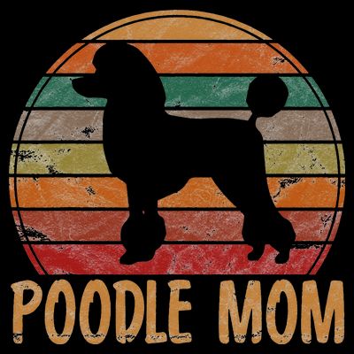 Retro Poodle Mom Gift Dog Mother Pet Poodle Mama T-Shirt