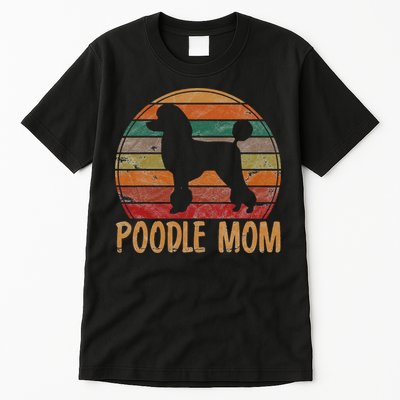 Retro Poodle Mom Gift Dog Mother Pet Poodle Mama Tall T-Shirt