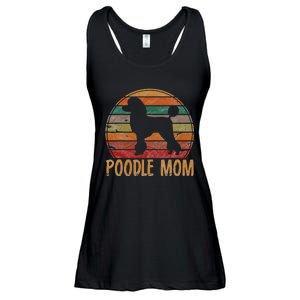 Retro Poodle Mom Gift Dog Mother Pet Poodle Mama Ladies Essential Flowy Tank