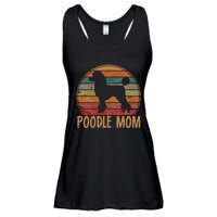 Retro Poodle Mom Gift Dog Mother Pet Poodle Mama Ladies Essential Flowy Tank