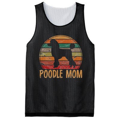 Retro Poodle Mom Gift Dog Mother Pet Poodle Mama Mesh Reversible Basketball Jersey Tank