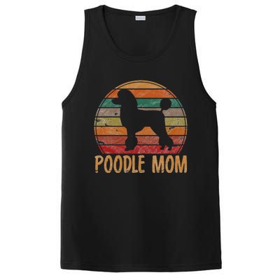 Retro Poodle Mom Gift Dog Mother Pet Poodle Mama PosiCharge Competitor Tank