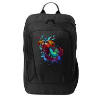 Rainbow Peacock Mantis Shrimp Blue Splash City Backpack