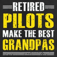 Retired Pilots Make Best Grandpas Costume Retirement 7 Panel Mesh Trucker Snapback Hat