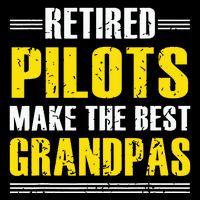 Retired Pilots Make Best Grandpas Costume Retirement 16 in Basic Backpack