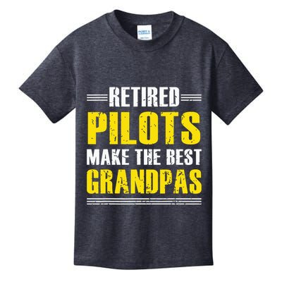 Retired Pilots Make Best Grandpas Costume Retirement Kids T-Shirt