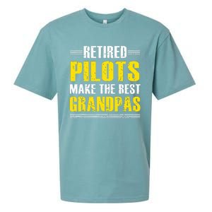 Retired Pilots Make Best Grandpas Costume Retirement Sueded Cloud Jersey T-Shirt