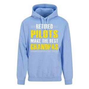 Retired Pilots Make Best Grandpas Costume Retirement Unisex Surf Hoodie