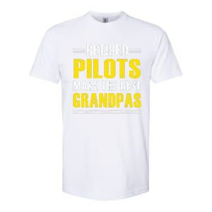 Retired Pilots Make Best Grandpas Costume Retirement Softstyle CVC T-Shirt