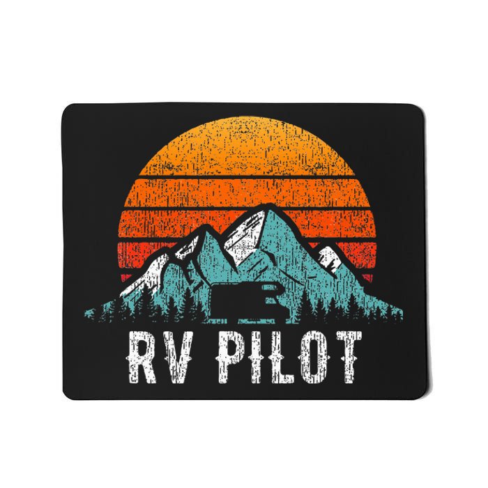 Rv Pilot Motorhome Travel Stuff Rv Vacation Retro Rv Pilot Mousepad