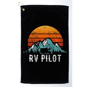 Rv Pilot Motorhome Travel Stuff Rv Vacation Retro Rv Pilot Platinum Collection Golf Towel