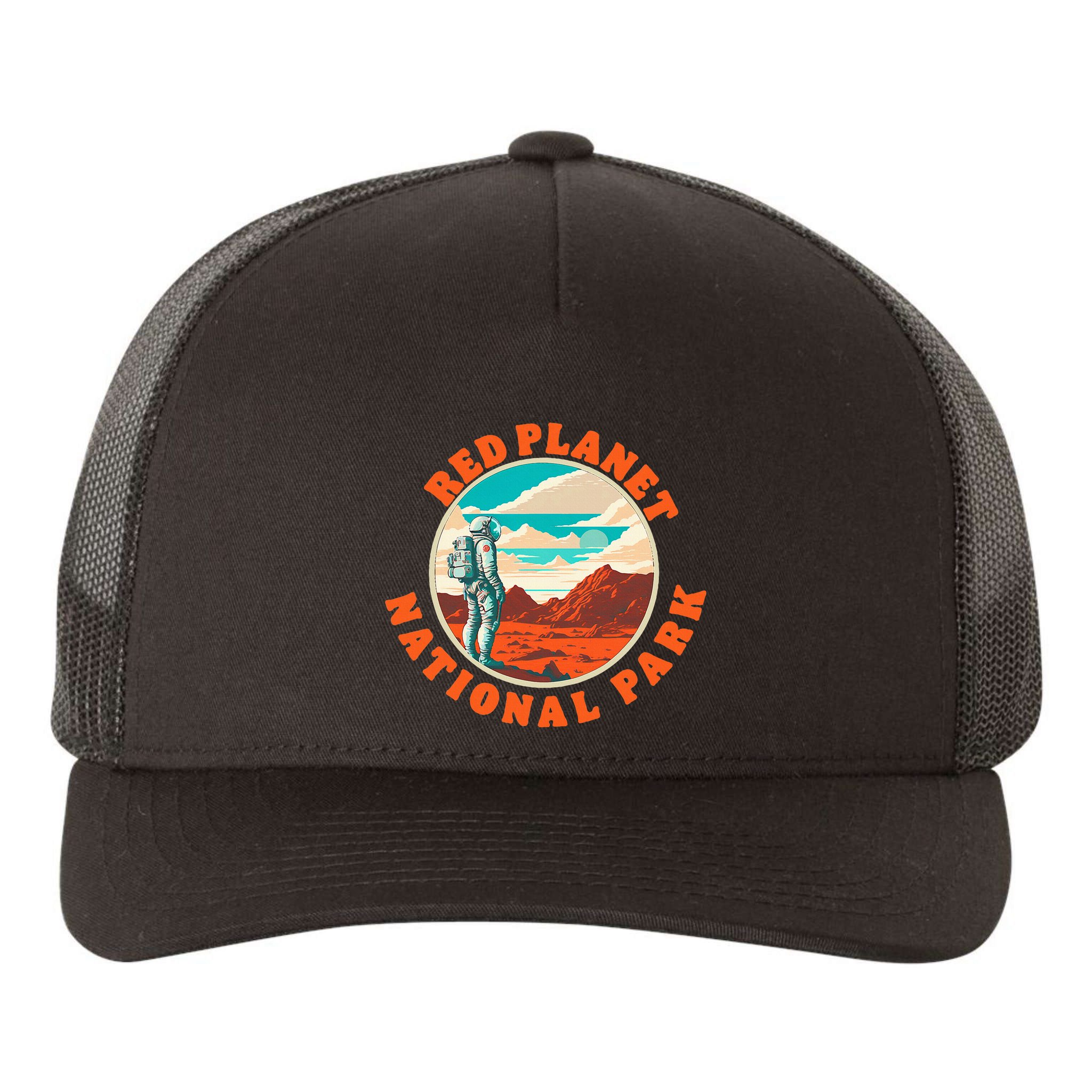 Red Planet Mars National Park Explore Mars Vintage Yupoong Adult 5-Panel Trucker Hat