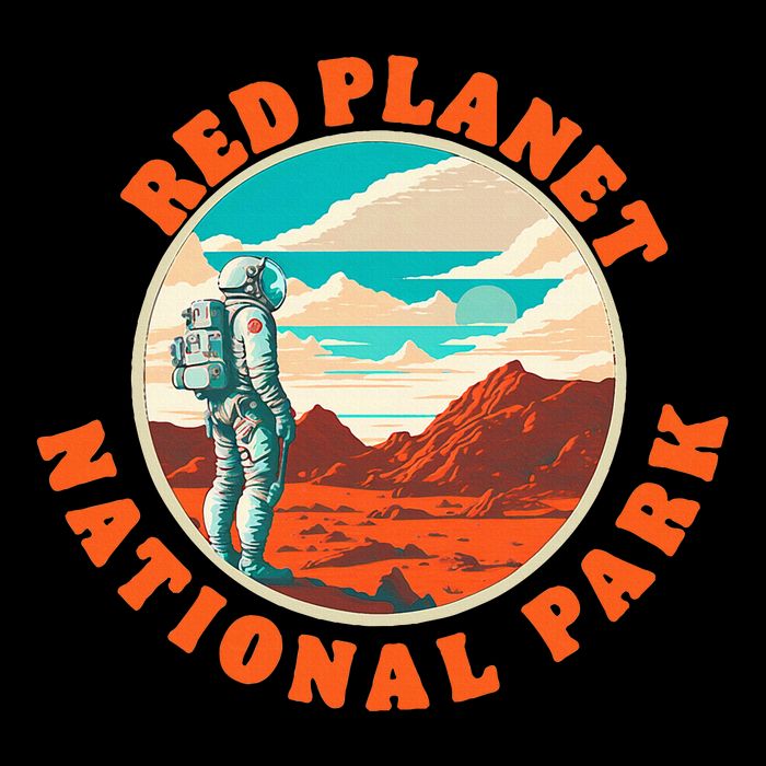 Red Planet Mars National Park Explore Mars Vintage Backpack