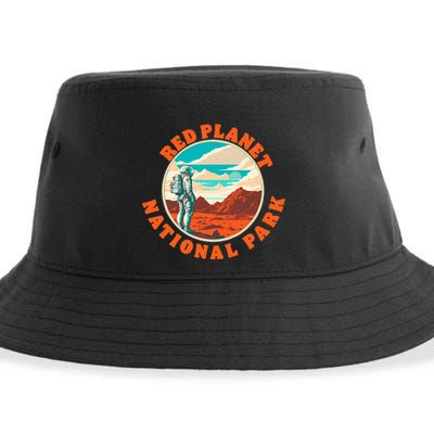 Red Planet Mars National Park Explore Mars Vintage Sustainable Bucket Hat