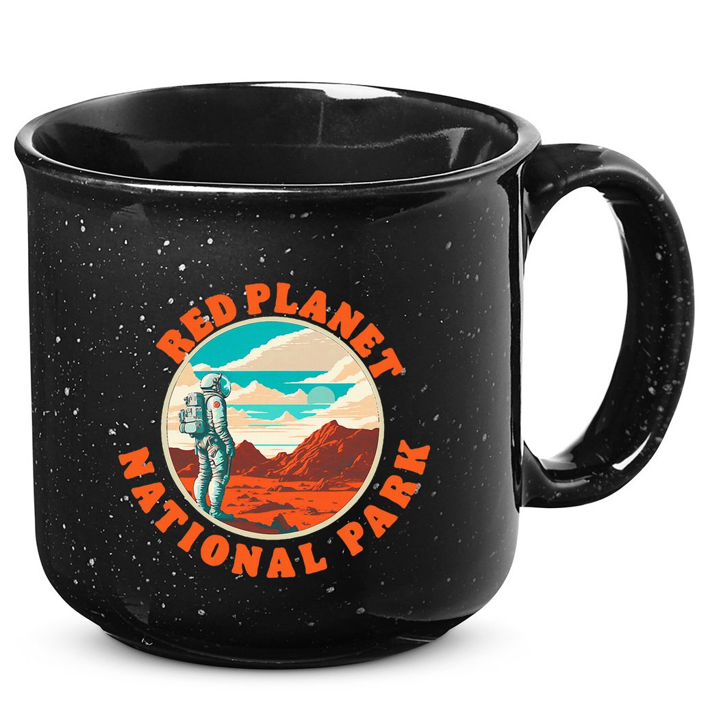 Red Planet Mars National Park Explore Mars Vintage 15oz Campfire Ceramic Mug