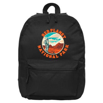 Red Planet Mars National Park Explore Mars Vintage 16 in Basic Backpack