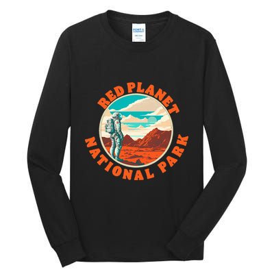 Red Planet Mars National Park Explore Mars Vintage Tall Long Sleeve T-Shirt