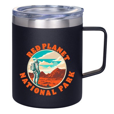 Red Planet Mars National Park Explore Mars Vintage 12oz Stainless Steel Coffee Mug