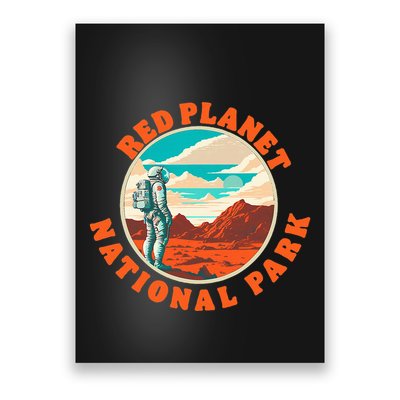 Red Planet Mars National Park Explore Mars Vintage Poster