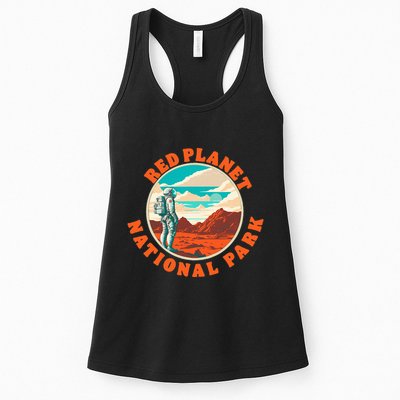 Red Planet Mars National Park Explore Mars Vintage Womens Tank Top