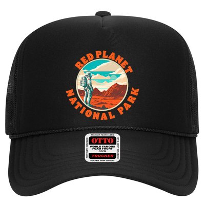 Red Planet Mars National Park Explore Mars Vintage Trucker Hat