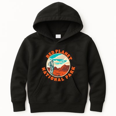 Red Planet Mars National Park Explore Mars Vintage Kids Hoodie