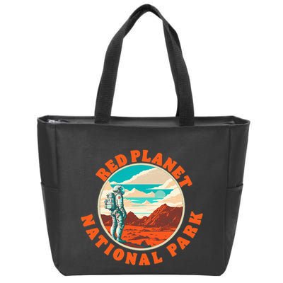 Red Planet Mars National Park Explore Mars Vintage Zip Tote Bag