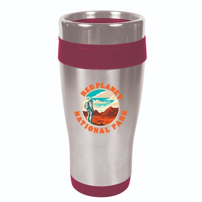 Red Planet Mars National Park Explore Mars Vintage 16oz Travel Tumbler