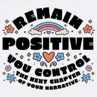 Remain Positive Motivation Quote Baby Bodysuit