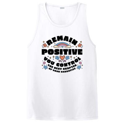 Remain Positive Motivation Quote PosiCharge Competitor Tank