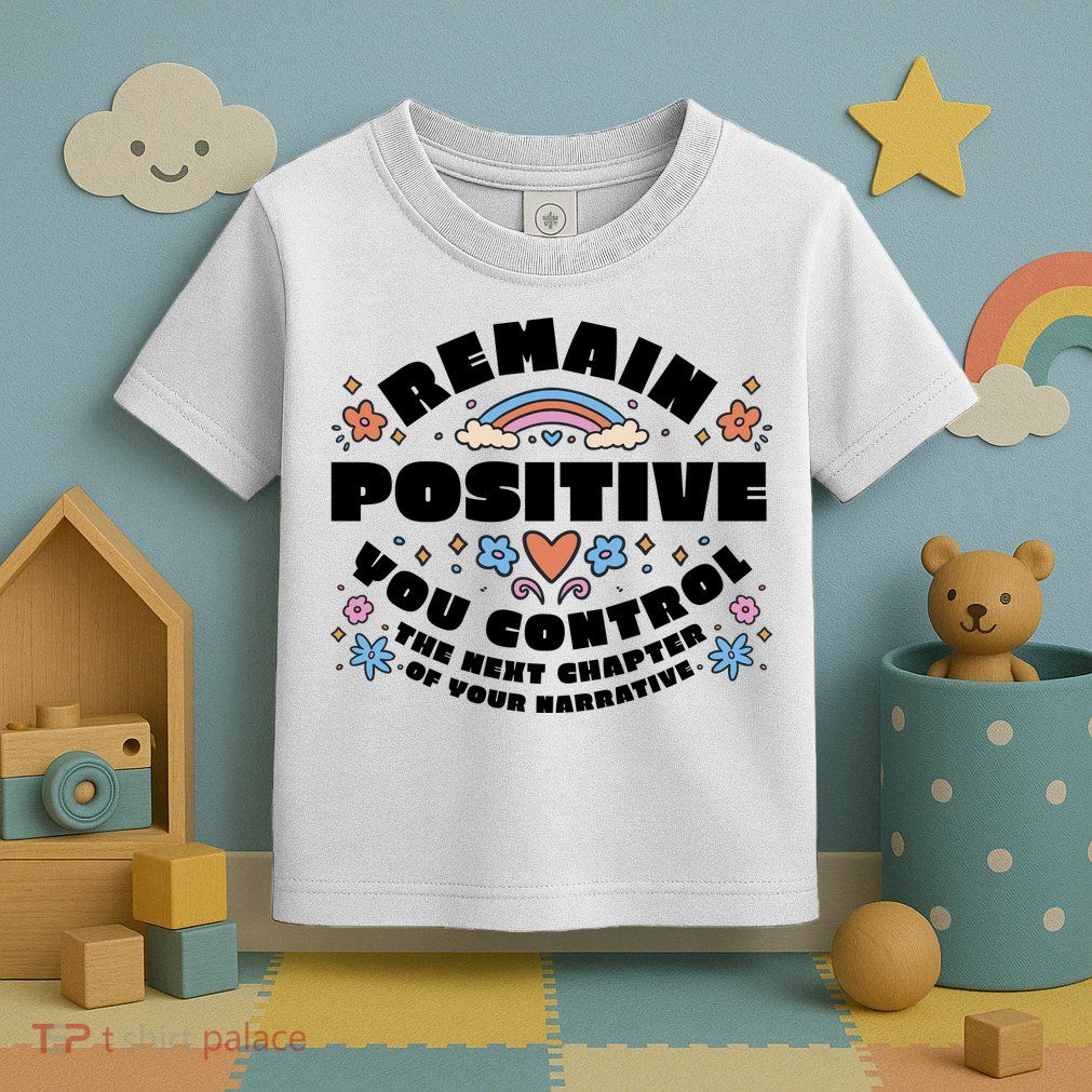 Remain Positive Motivation Quote Toddler T-Shirt