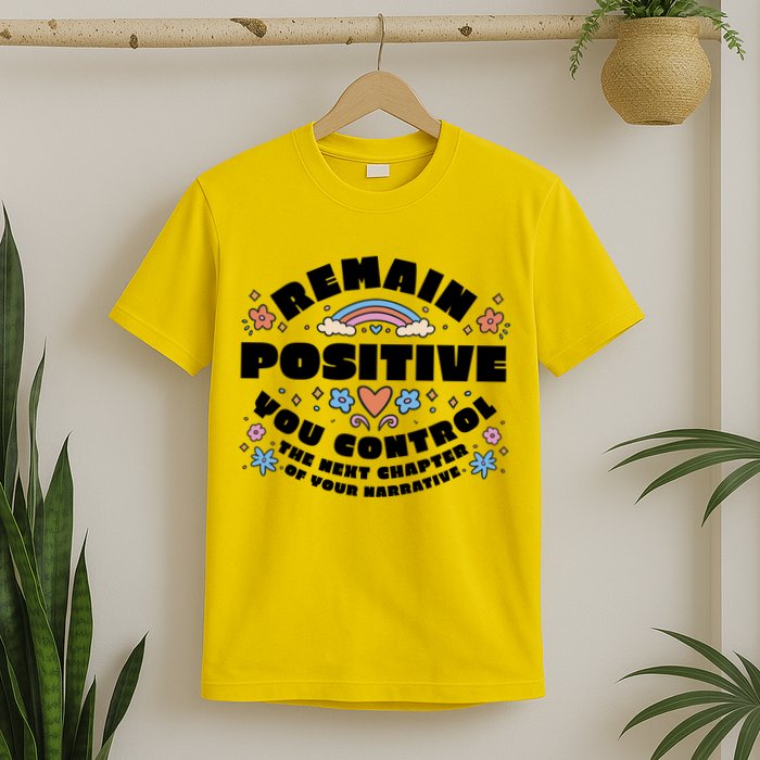Remain Positive Motivation Quote T-Shirt