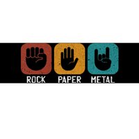 Rock Paper Metal Heavy Metal Music Bumper Sticker