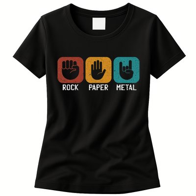 Rock Paper Metal Heavy Metal Music Women's T-Shirt