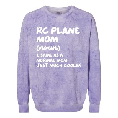 Rc Plane Mom Definition Funny Gift Colorblast Crewneck Sweatshirt