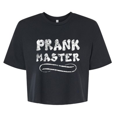 Retro Prank Master April Fool's Day Joke Graphic Art Bella+Canvas Jersey Crop Tee