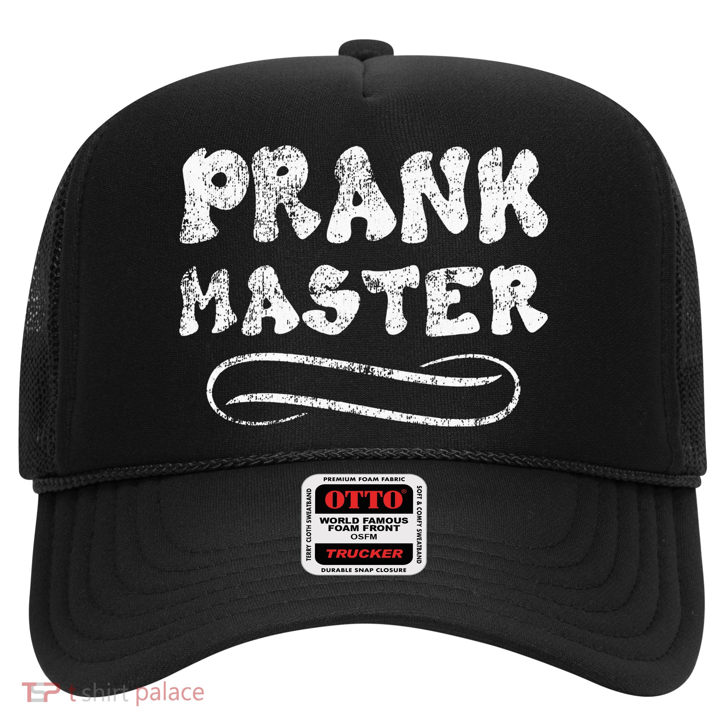 Retro Prank Master April Fool's Day Joke Graphic Art Trucker Hat