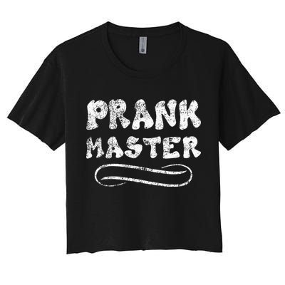 Retro Prank Master April Fool's Day Joke Graphic Art Crop Top