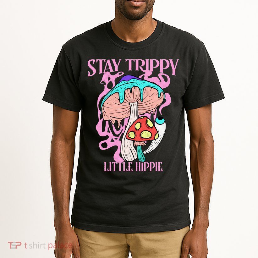 Retro Psychedelic Mushroom Stay Trippy Little Hippie Gift Tall T-Shirt
