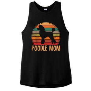 Retro Poodle Mom Gift Dog Mother Pet Poodle Mama Ladies PosiCharge Tri-Blend Wicking Tank