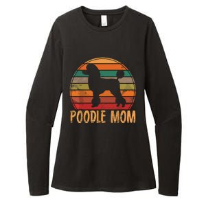 Retro Poodle Mom Gift Dog Mother Pet Poodle Mama Womens CVC Long Sleeve Shirt