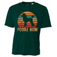 Retro Poodle Mom Gift Dog Mother Pet Poodle Mama Cooling Performance Crew T-Shirt