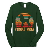 Retro Poodle Mom Gift Dog Mother Pet Poodle Mama Long Sleeve Shirt